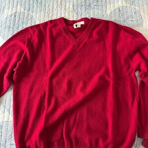 Men's XL red cashmere sweater